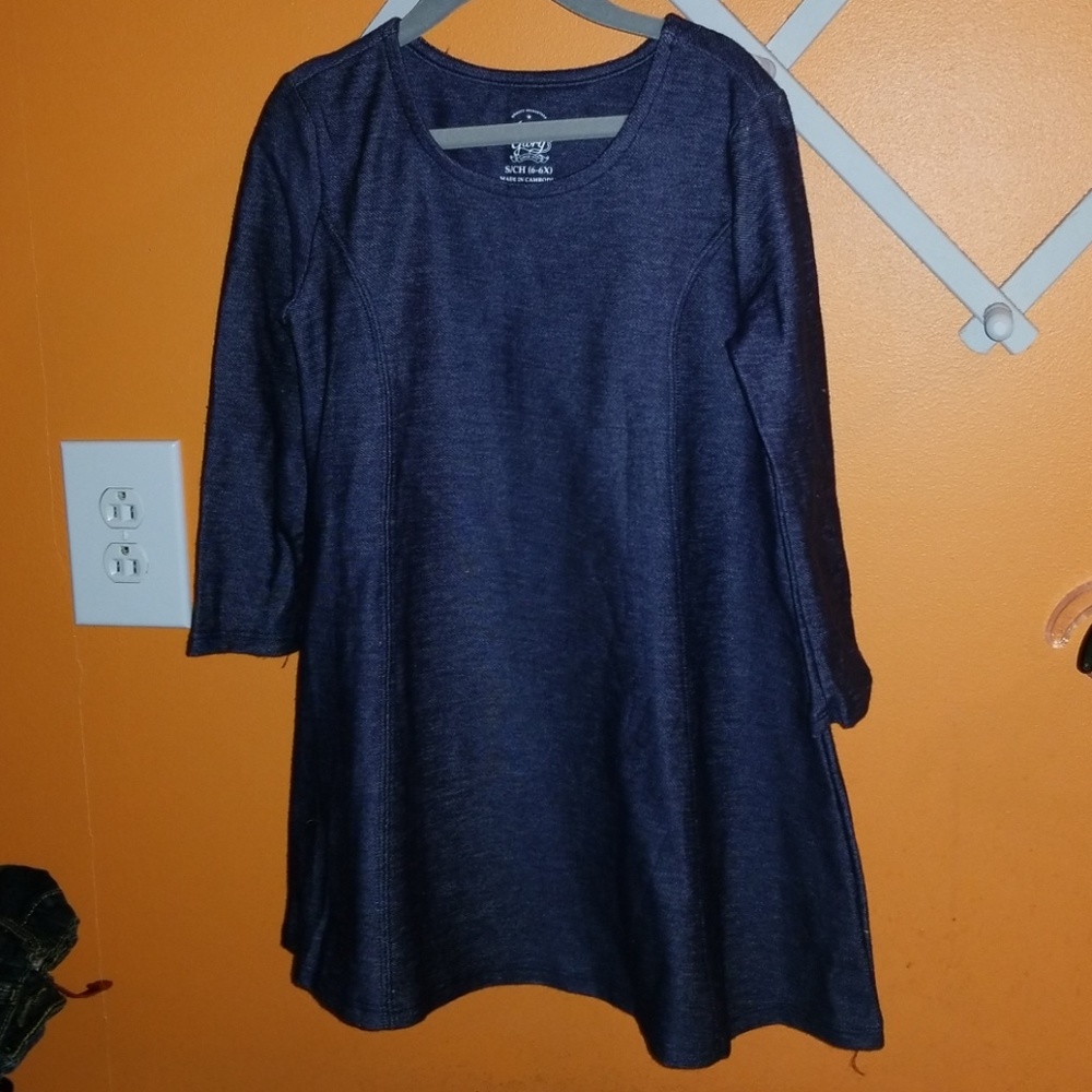 Girls Size S 6-6x denim dress